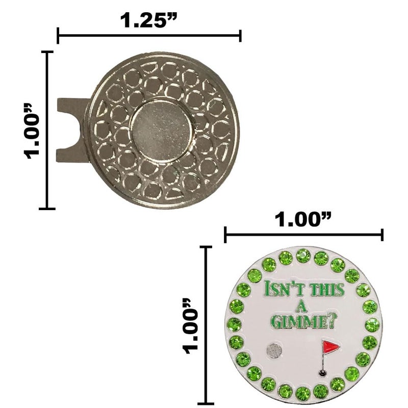 Giggle Golf Bling Golf Ball Marker with Magnetic Hat Clip â€“ Isnâ€™t This a Gimme Sparkly Marker for Women Golfers â€“ Fun Golf Gift with Organza Bag & Bonus Hand Cream - Image 4